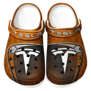 Tesla Crocs Sandalen für Herren Damen Tesla Fan CAR177031425583 - Orange