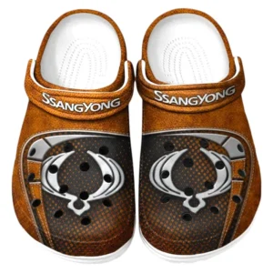 SsangYong Motor Crocs Sandalen für Herren Damen SsangYong Motor Fan CAR177031425584 - Orange