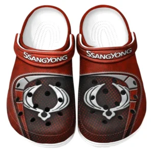 SsangYong Motor Crocs Sandalen für Herren Damen SsangYong Motor Fan CAR177031425584 - Rot