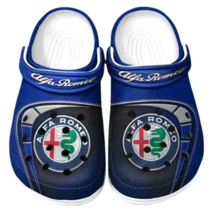 Alfa Romeo Crocs Sandalen für Herren Damen Alfa Romeo Fan CAR177031425586 - Blau