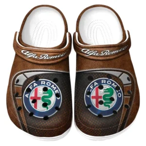 Alfa Romeo Crocs Sandalen für Herren Damen Alfa Romeo Fan CAR177031425586 - Braun