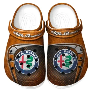 Alfa Romeo Crocs Sandalen für Herren Damen Alfa Romeo Fan CAR177031425586 - Orange