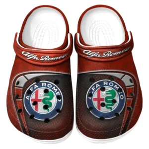 Alfa Romeo Crocs Sandalen für Herren Damen Alfa Romeo Fan CAR177031425586 - Rot