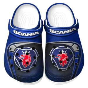 Scania Crocs Sandalen für Herren Damen Scania Fan CAR177031425593 - Blau