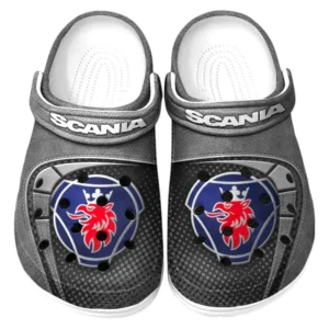 Scania Crocs Sandalen für Herren Damen Scania Fan CAR177031425593 - Grau