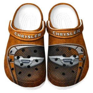 Chrysler Crocs Sandalen für Herren Damen Chrysler Fan CAR177031425597 - Orange