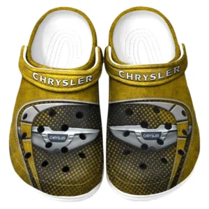 Chrysler Crocs Sandalen für Herren Damen Chrysler Fan CAR177031425597 - Gelb