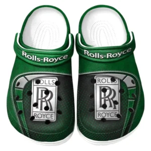 Rolls Royce Crocs Sandalen für Herren Damen Rolls Royce Fan CAR177031425598 - Grün