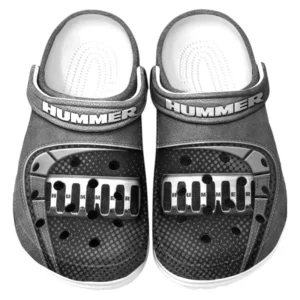 Hummer Crocs Sandalen für Herren Damen Hummer Fan CAR177031425600 - Grau