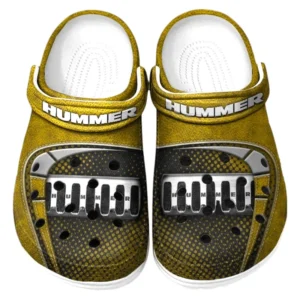 Hummer Crocs Sandalen für Herren Damen Hummer Fan CAR177031425600 - Gelb