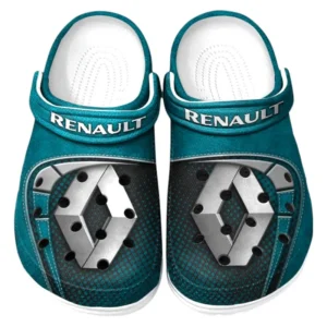 Renault Crocs Sandalen für Herren Damen Renault Fan CAR177031425606 - Cyan