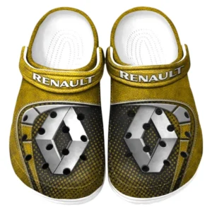 Renault Crocs Sandalen für Herren Damen Renault Fan CAR177031425606 - Gelb