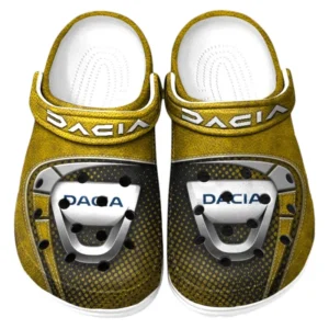Dacia Crocs Sandalen für Herren Damen Dacia Fan CAR177031425608 - Gelb