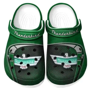 Thunderbird Crocs Sandalen für Herren Damen Thunderbird Fan CAR177031425610 - Grün