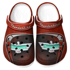 Thunderbird Crocs Sandalen für Herren Damen Thunderbird Fan CAR177031425610 - Rot