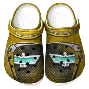 Thunderbird Crocs Sandalen für Herren Damen Thunderbird Fan CAR177031425610 - Gelb