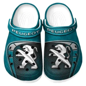 Peugeot Crocs Sandalen für Herren Damen Peugeot Fan CAR177031425620 - Cyan