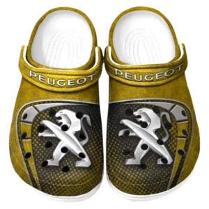 Peugeot Crocs Sandalen für Herren Damen Peugeot Fan CAR177031425620 - Gelb