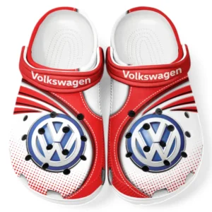 Volkswagen Crocs Sandalen für Herren Damen, Geschenk für Volkswagen Fan CAR181031525688 - Rot