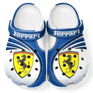 Ferrari Crocs Sandalen für Herren Damen, Geschenk für Ferrari Fan CAR181031525689 - Blau