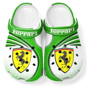 Ferrari Crocs Sandalen für Herren Damen, Geschenk für Ferrari Fan CAR181031525689 - Grün