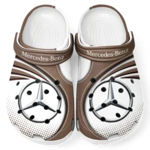 Mercedes Benz Crocs Sandalen für Herren Damen, Geschenk für Mercedes Benz Fan CAR181031525692 - Braun