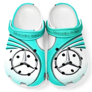 Mercedes Benz Crocs Sandalen für Herren Damen, Geschenk für Mercedes Benz Fan CAR181031525692 - Cyan