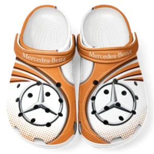 Mercedes Benz Crocs Sandalen für Herren Damen, Geschenk für Mercedes Benz Fan CAR181031525692 - Orange