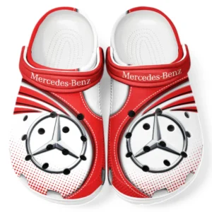 Mercedes Benz Crocs Sandalen für Herren Damen, Geschenk für Mercedes Benz Fan CAR181031525692 - Rot