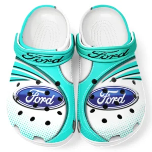 Ford Crocs Sandalen für Herren Damen, Geschenk für Ford Fan CAR181031525693 - Cyan