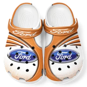 Ford Crocs Sandalen für Herren Damen, Geschenk für Ford Fan CAR181031525693 - Orange