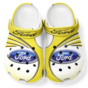 Ford Crocs Sandalen für Herren Damen, Geschenk für Ford Fan CAR181031525693 - Gelb