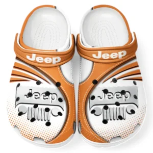 Jeep Crocs Sandalen für Herren Damen, Geschenk für Jeep Fan CAR181031525694 - Orange