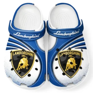 Lamborghini Crocs Sandalen für Herren Damen, Geschenk für Lamborghini Fan CAR181031525698 - Blau