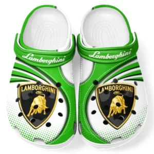 Lamborghini Crocs Sandalen für Herren Damen, Geschenk für Lamborghini Fan CAR181031525698 - Grün