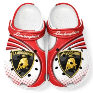 Lamborghini Crocs Sandalen für Herren Damen, Geschenk für Lamborghini Fan CAR181031525698 - Rot