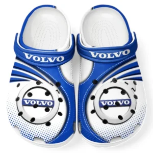 Volvo Crocs Sandalen für Herren Damen, Geschenk für Volvo Fan CAR181031525699 - Blau
