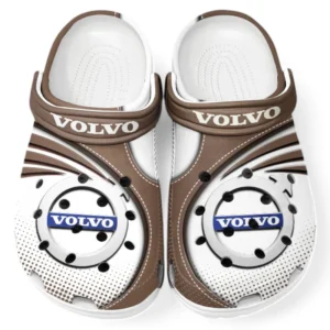 Volvo Crocs Sandalen für Herren Damen, Geschenk für Volvo Fan CAR181031525699 - Braun