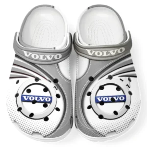 Volvo Crocs Sandalen für Herren Damen, Geschenk für Volvo Fan CAR181031525699 - Grau