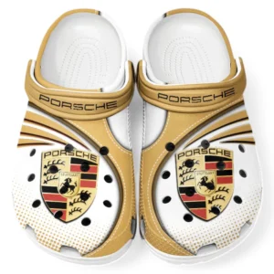 Porsche Crocs Sandalen für Herren Damen, Geschenk für Porsche Fan CAR181031525700 - Braun