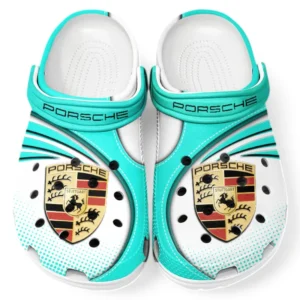 Porsche Crocs Sandalen für Herren Damen, Geschenk für Porsche Fan CAR181031525700 - Cyan