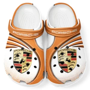 Porsche Crocs Sandalen für Herren Damen, Geschenk für Porsche Fan CAR181031525700 - Orange