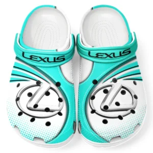 Lexus Crocs Sandalen für Herren Damen, Geschenk für Lexus Fan CAR181031525701 - Cyan