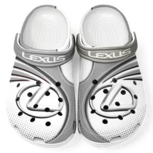 Lexus Crocs Sandalen für Herren Damen, Geschenk für Lexus Fan CAR181031525701 - Grau