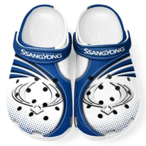 SsangYong Motor Crocs Sandalen für Herren Damen, Geschenk für SsangYong Motor Fan CAR181031525702 - Blau
