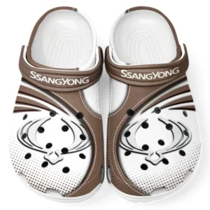 SsangYong Motor Crocs Sandalen für Herren Damen, Geschenk für SsangYong Motor Fan CAR181031525702 - Braun