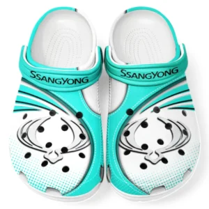 SsangYong Motor Crocs Sandalen für Herren Damen, Geschenk für SsangYong Motor Fan CAR181031525702 - Cyan