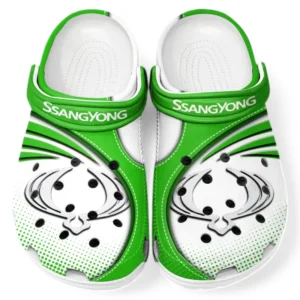 SsangYong Motor Crocs Sandalen für Herren Damen, Geschenk für SsangYong Motor Fan CAR181031525702 - Grün