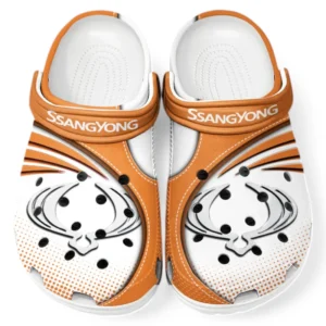 SsangYong Motor Crocs Sandalen für Herren Damen, Geschenk für SsangYong Motor Fan CAR181031525702 - Orange
