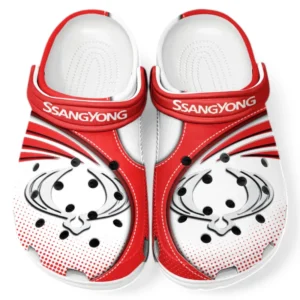 SsangYong Motor Crocs Sandalen für Herren Damen, Geschenk für SsangYong Motor Fan CAR181031525702 - Rot